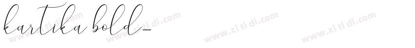 kartika bold字体转换